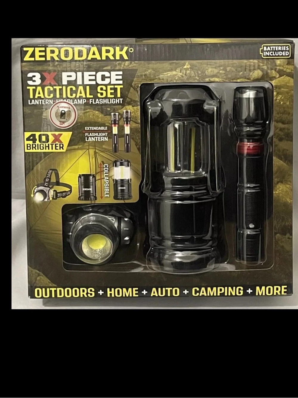 Zerodark 3X Piece Tactical Set 40X Brighter (S-ZTS3N-RV) (BATTERIES INCLUDED)NEW